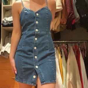 Zara denim mini dress